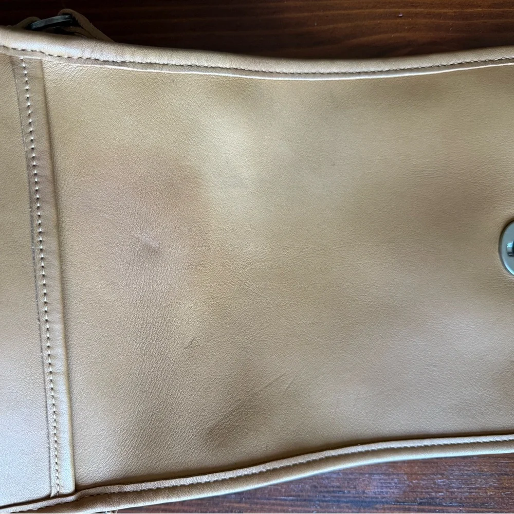 Vintage Coach Companion Crossbody Bag Tan - Picture 10 of 10